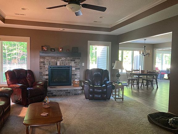 Living, dining and sunroom