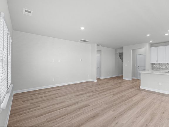 The spacious great room will be great for movie nights.