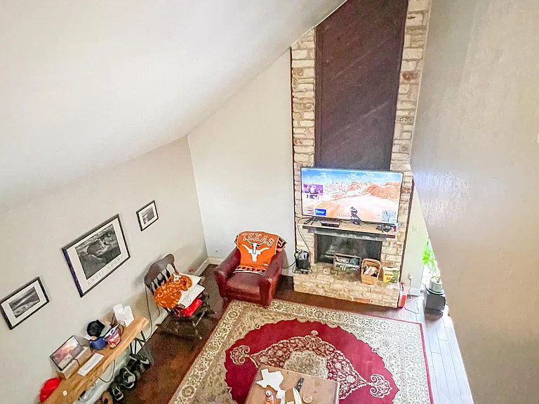 living room view from 2nd floor