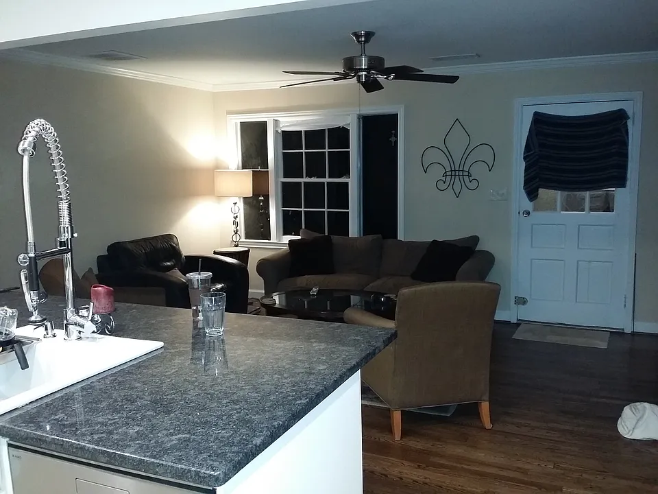 a view from the kitchen