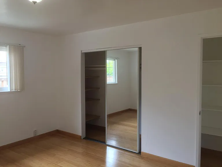 bedroom with extra storage room