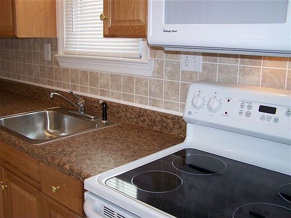 Flat top stove with microwave