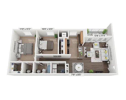 Floor plan Plan B1.5B