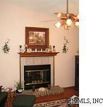 Living Room with Cathedral Ceilings and Gas Fireplace