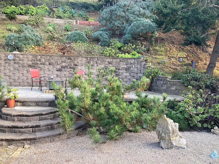 Breeo smoke less fire pit in backyard