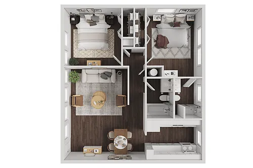 Floor plan 2X2