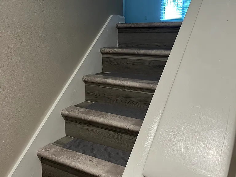Luxury Vinyl Tile staircase