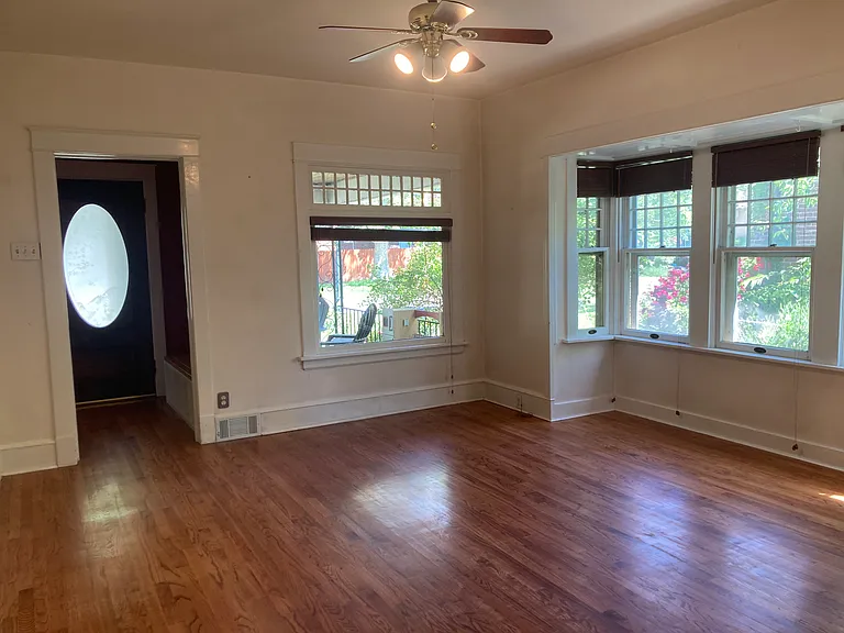 Living room and front door