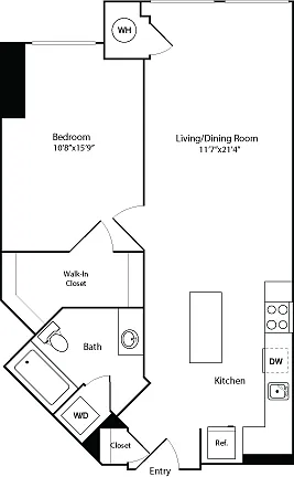 Floor plan 1B2