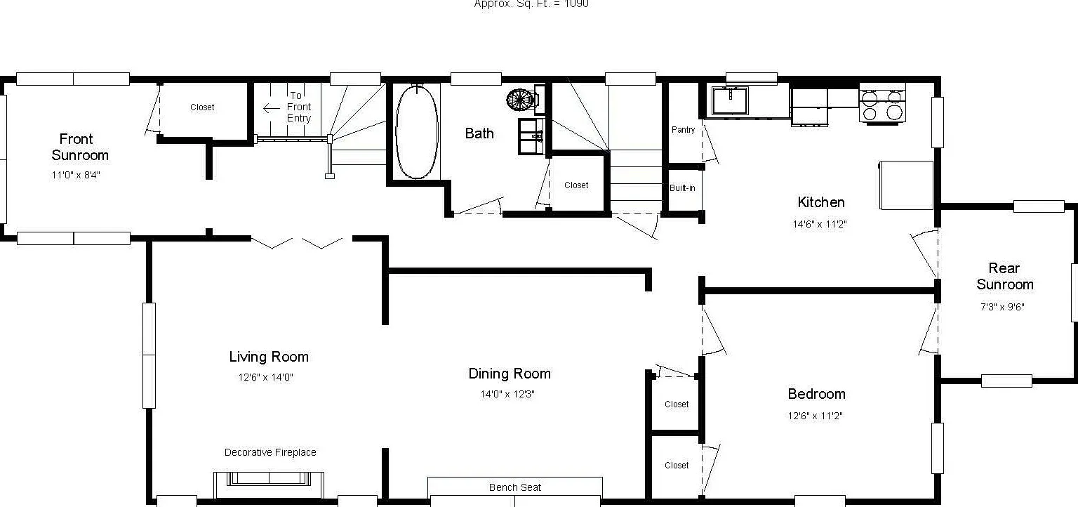 1 bed, 1090 sqft, $1,095 — Photo 3
