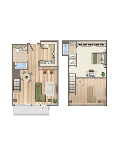 Floor plan Seaside II - B14 Loft