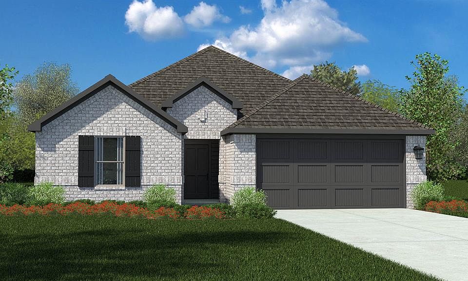 Front Elevation - D.R. Horton''s Elgin plan elevation F- All Home and community information, including pricing, included features, terms, availability and amenities, are subject to change at any time without notice or obligation. All Drawings, pictures, photographs, video, square footages, floor plans, elevations, features, colors and sizes are approximate for illustration purposes only and will vary from the homes as built.