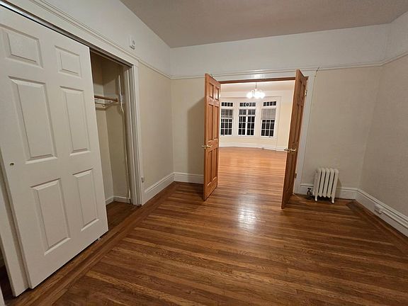 Bedroom with view to living room