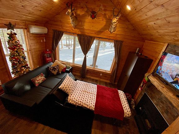 Leather ottoman twin bed