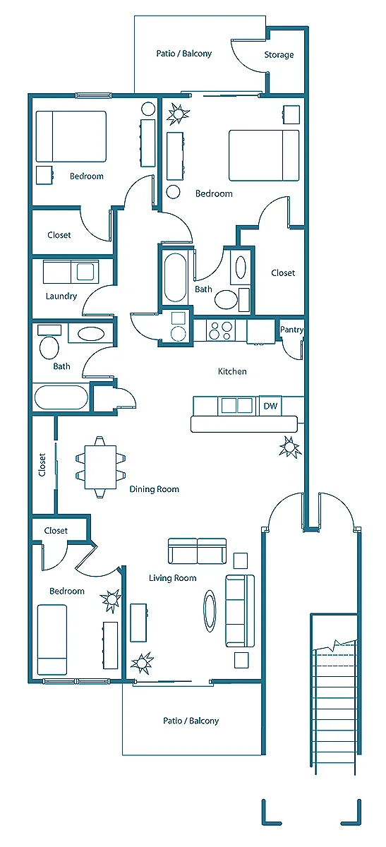 Floor plan 3/2