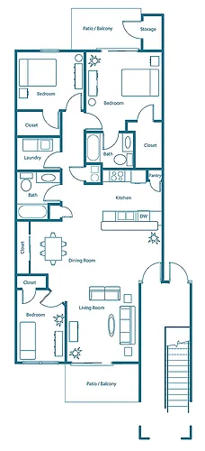 Floor plan 3/2