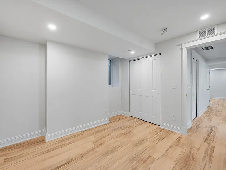 Basement Bedroom with Closet