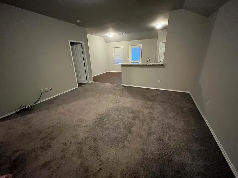 Entry way from front door into living room.