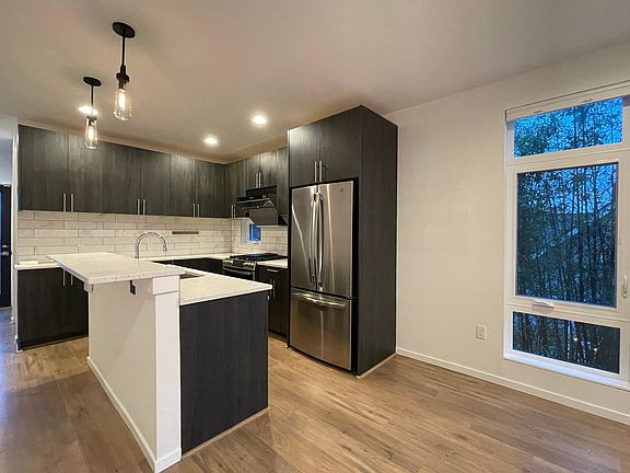 Kitchen with bamboo views