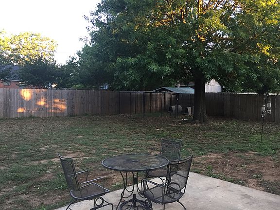 Back yard with patio