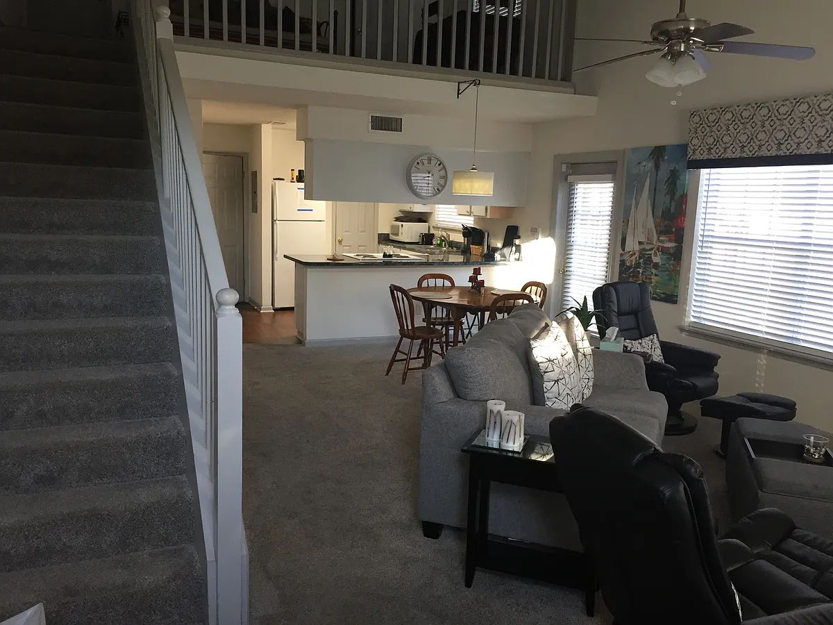 View from front entrance. Open floor plan. - 4104 Castellan Dr