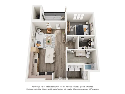 Floor plan A2 1X1
