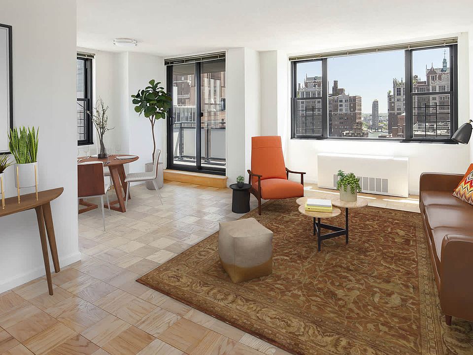 Living Room with Parquet Flooring and Private Balcony