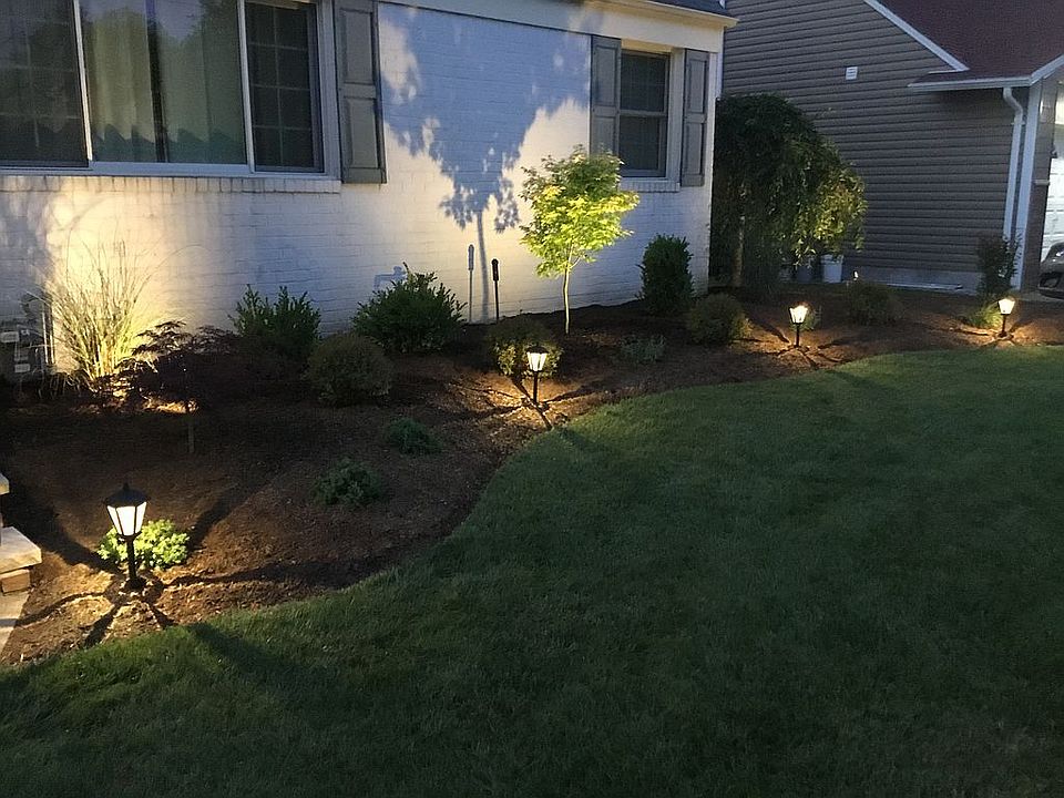 Brand new front yard landsca