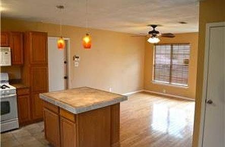 Kitchen to living area