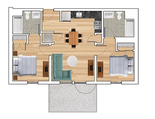 Floor plan B1