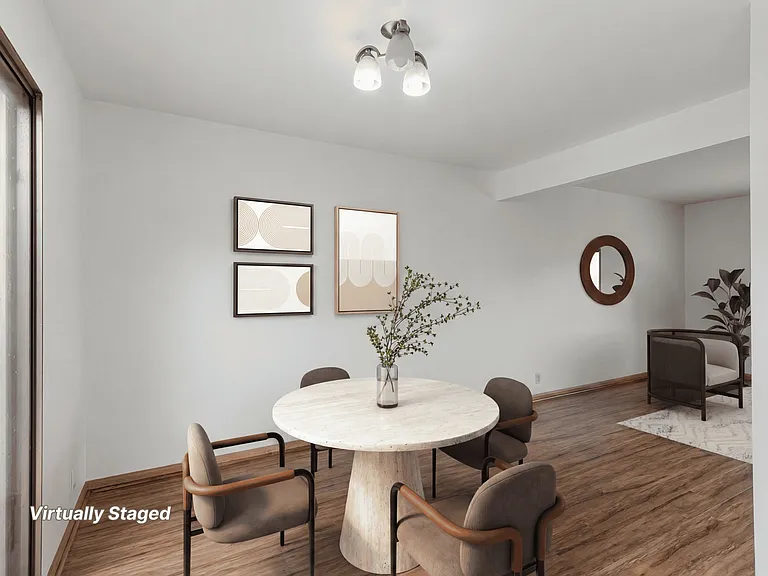 Dining area next to kitchen