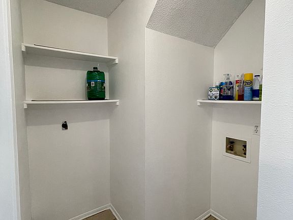 washer and dryer area