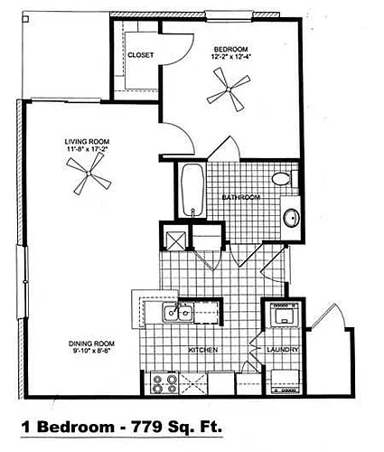 Floor plan 1 Bedroom