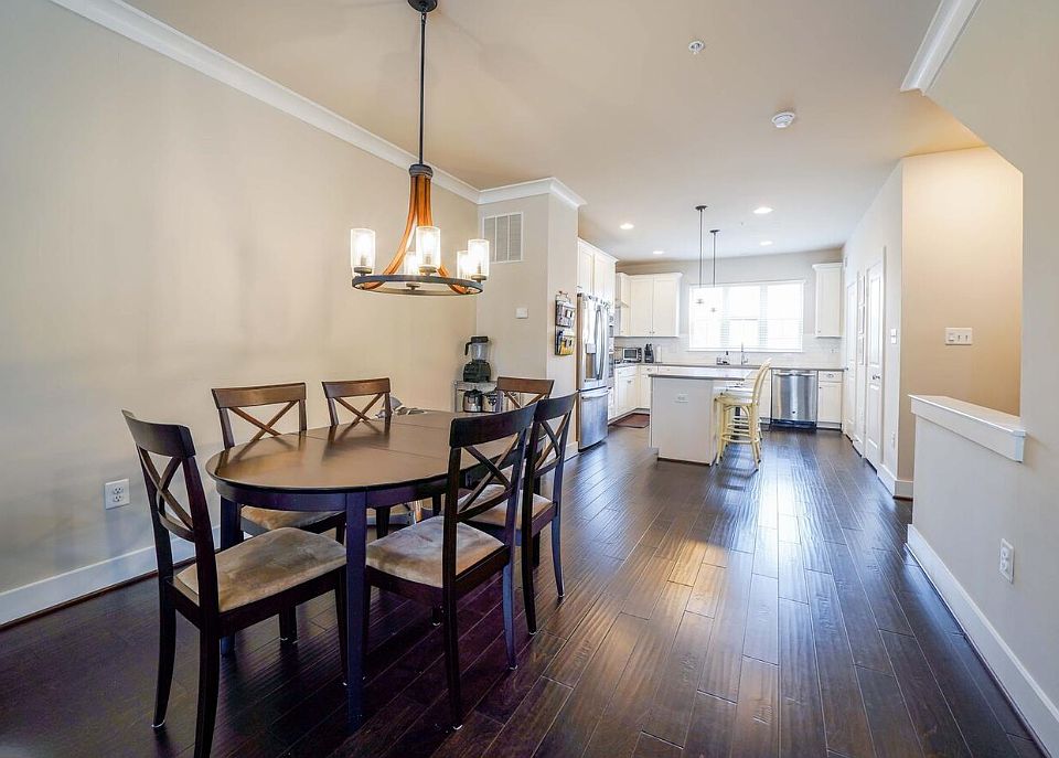 2nd floor, dining room and kitchen