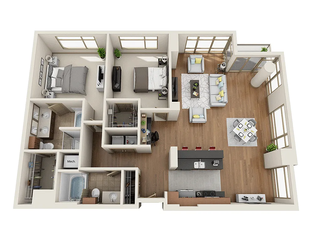 Floor plan Plan O (B2G)