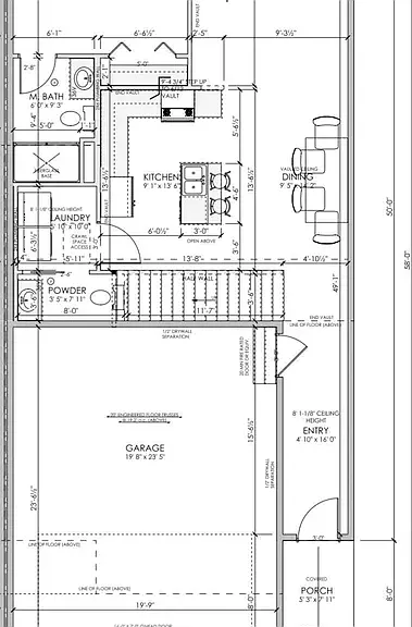 Main level floor plan
