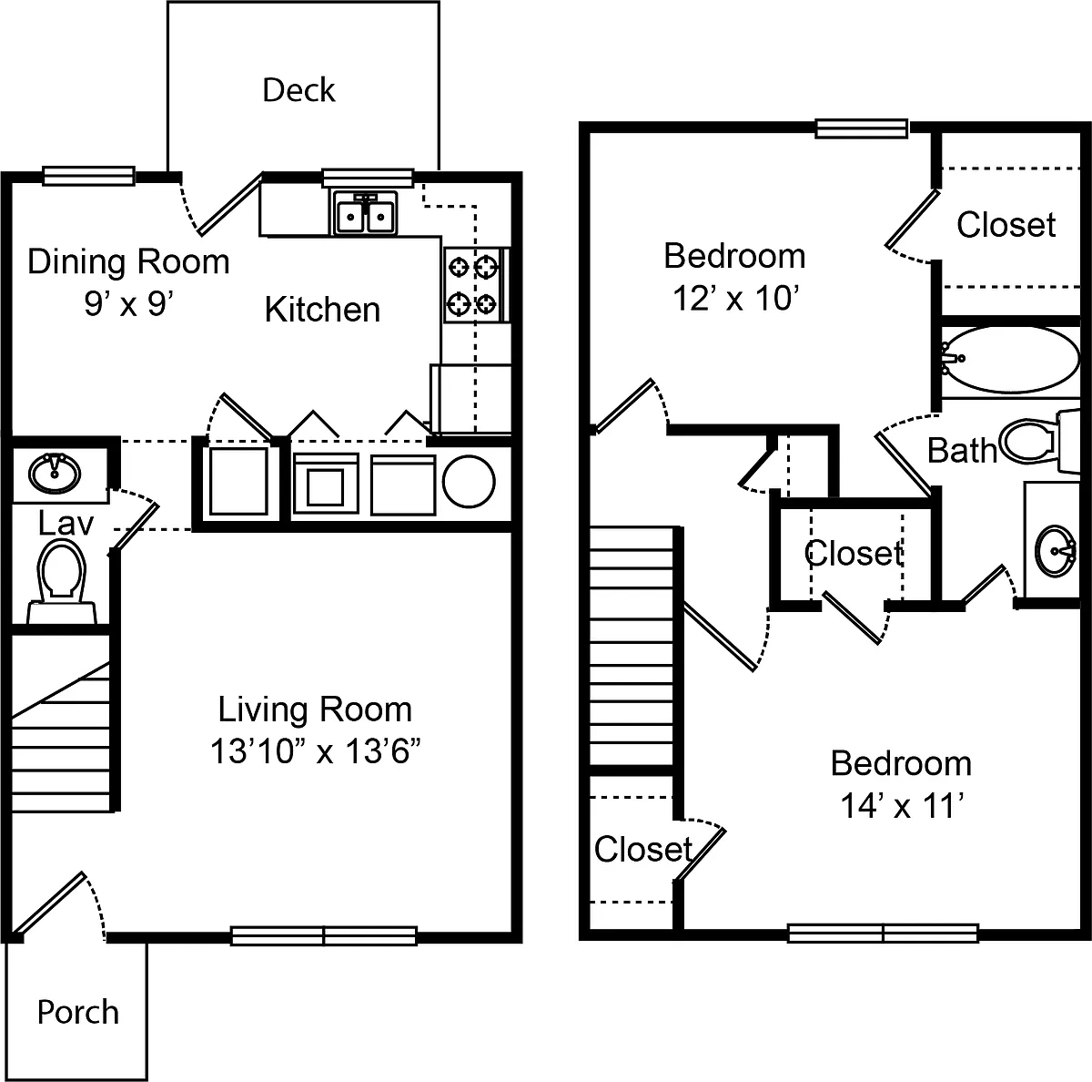 Floor plan B1 - The Laurel
