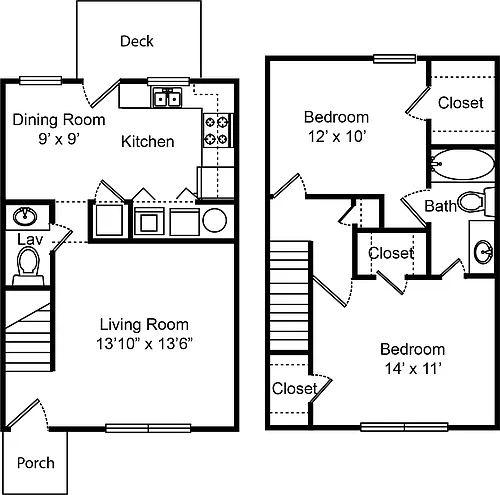 Floor plan B1 - The Laurel