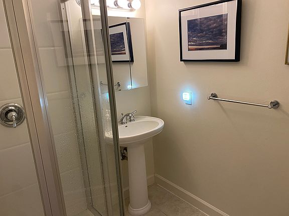 Master half-bath with shower