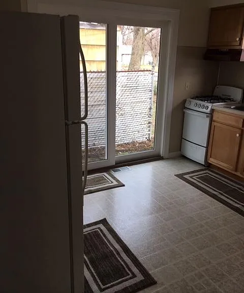 Small patio off the kitchen.