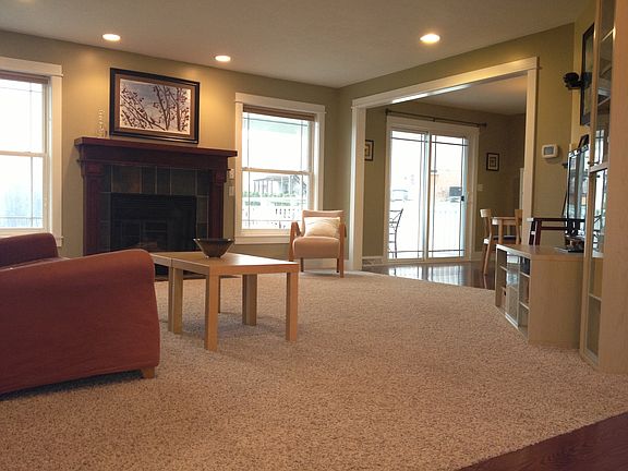 Spacious and bright living room.