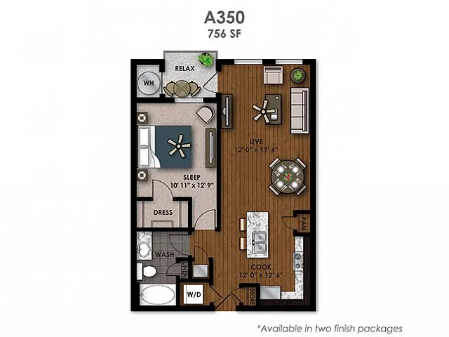 Floor plan A350