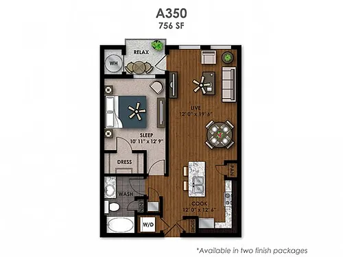 Floor plan A350