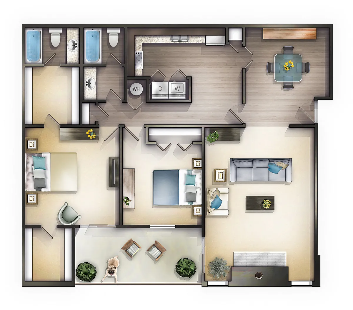 Floor plan The Oaks