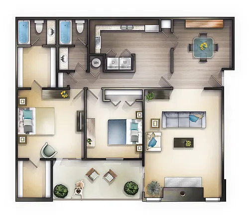 Floor plan The Oaks