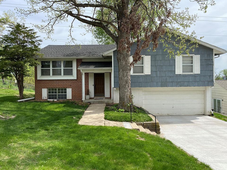 front view of home with new cement driveway