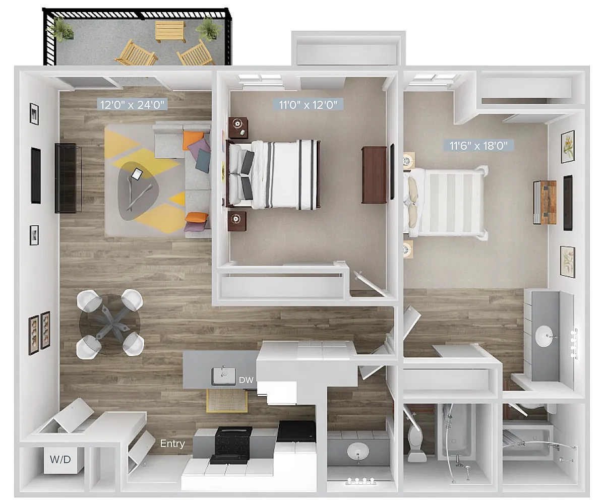 Floor plan B3-1000-1-WD