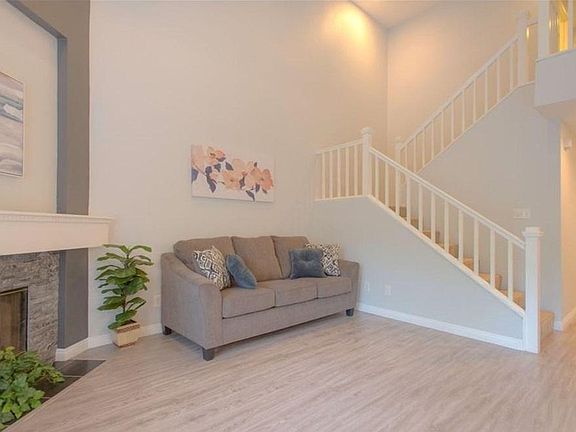 Living room space with the fireplace.