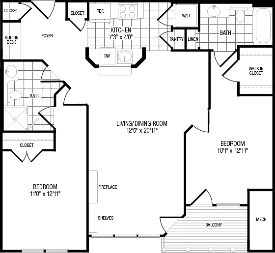 Floor plan Point Lookout
