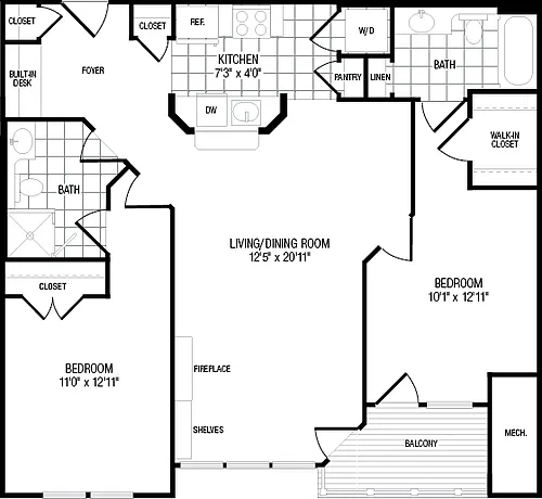 Floor plan Point Lookout